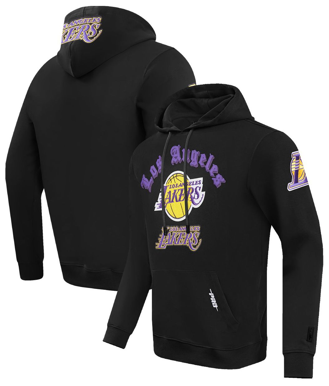 Pro Standard Men's Los Angeles Lakers Black Old English Fleece Hoodie product image