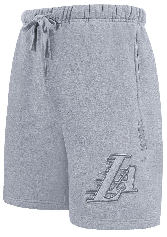 Pro Standard Men's Los Angeles Lakers Gray Neutral Fleece Shorts product image
