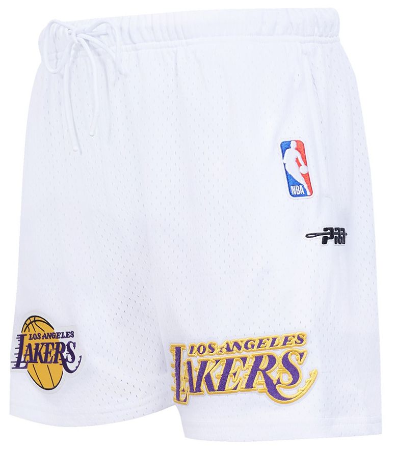 Pro Standard Men's Los Angeles Lakers White Souvenir Mesh Shorts product image