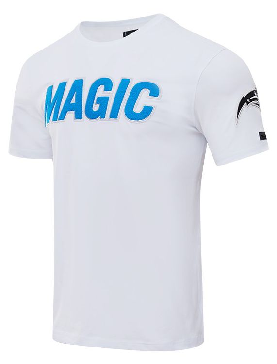 Pro Standard Men's Orlando Magic White Classic Chenille T-Shirt product image