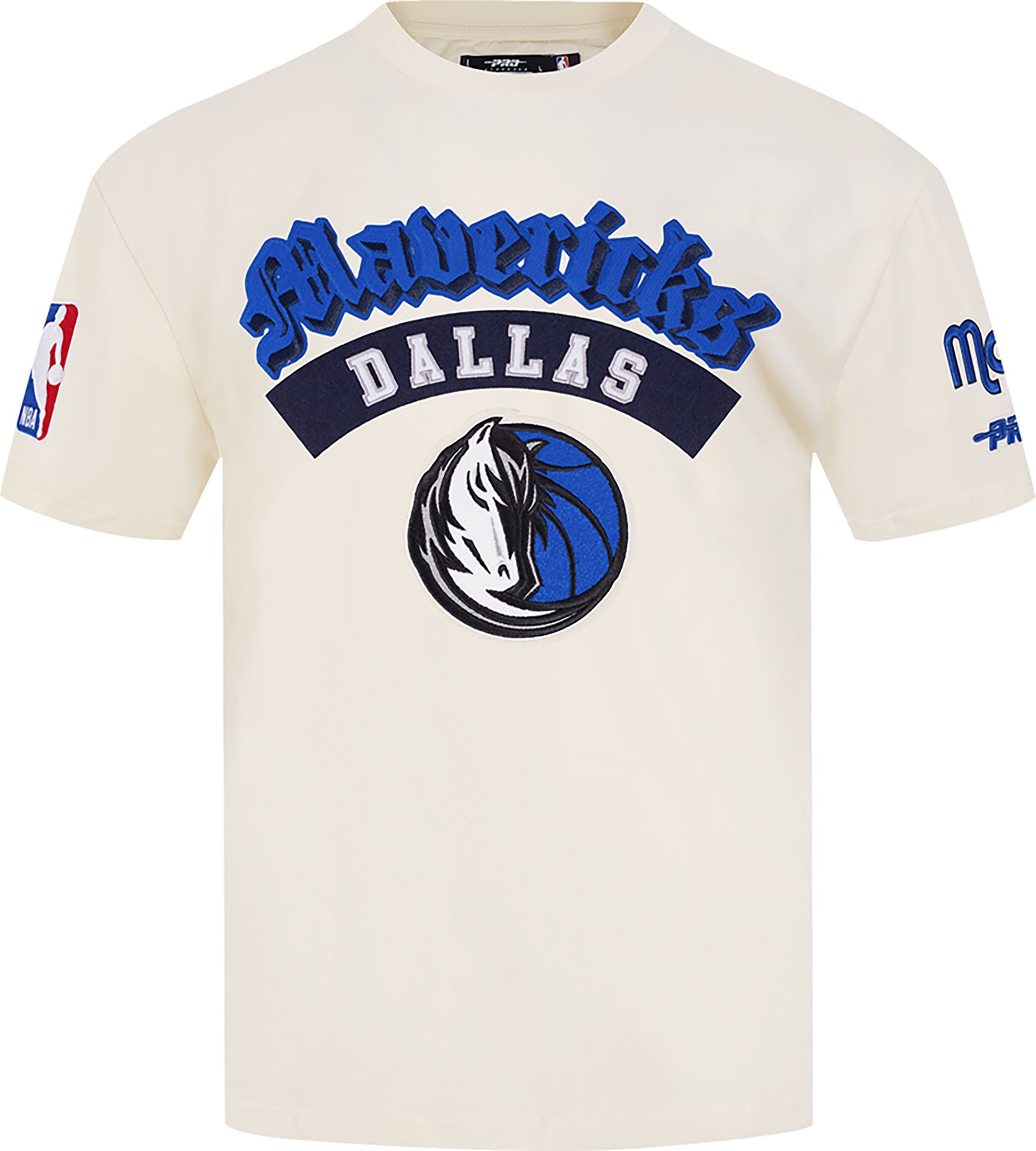 Pro Standard Men's Dallas Mavericks Cream Best Of Drop Shoulder T-Shirt product image