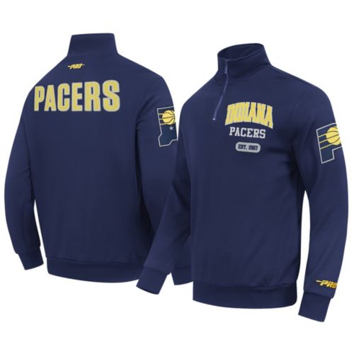 Nike Men's Indiana Pacers Navy On Court Staff 1/4 Zip Pullover