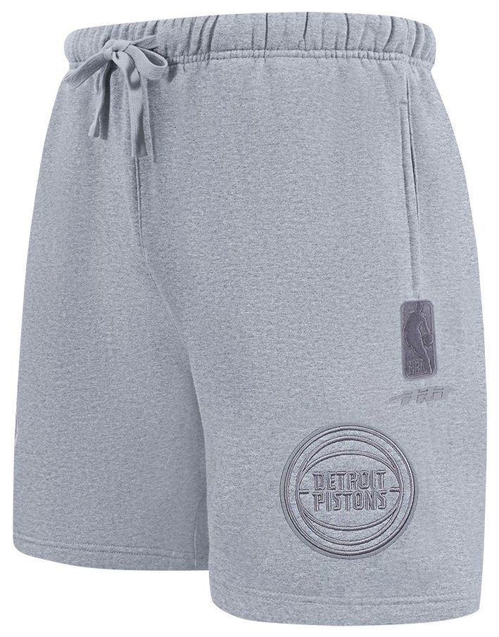 Pro Standard Men's Detroit Pistons Gray Neutral Fleece Shorts product image