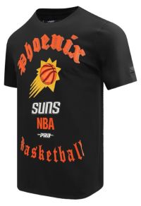Pro Standard Men's Phoenix Suns Black Old English Short Sleeve T