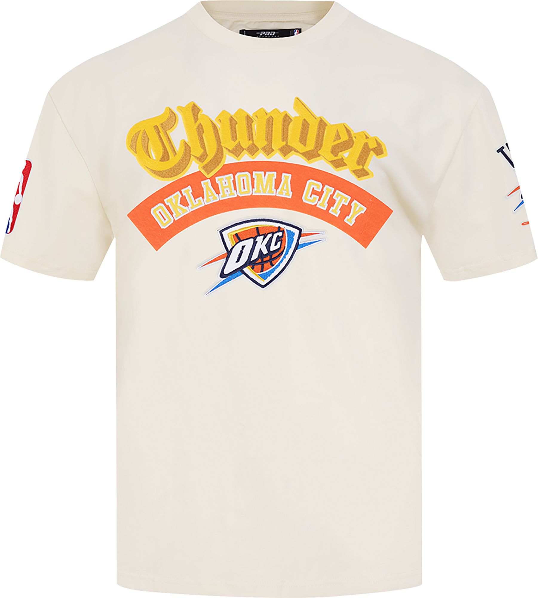 Pro Standard Men's Oklahoma City Thunder Cream Best Of Drop Shoulder T-Shirt product image