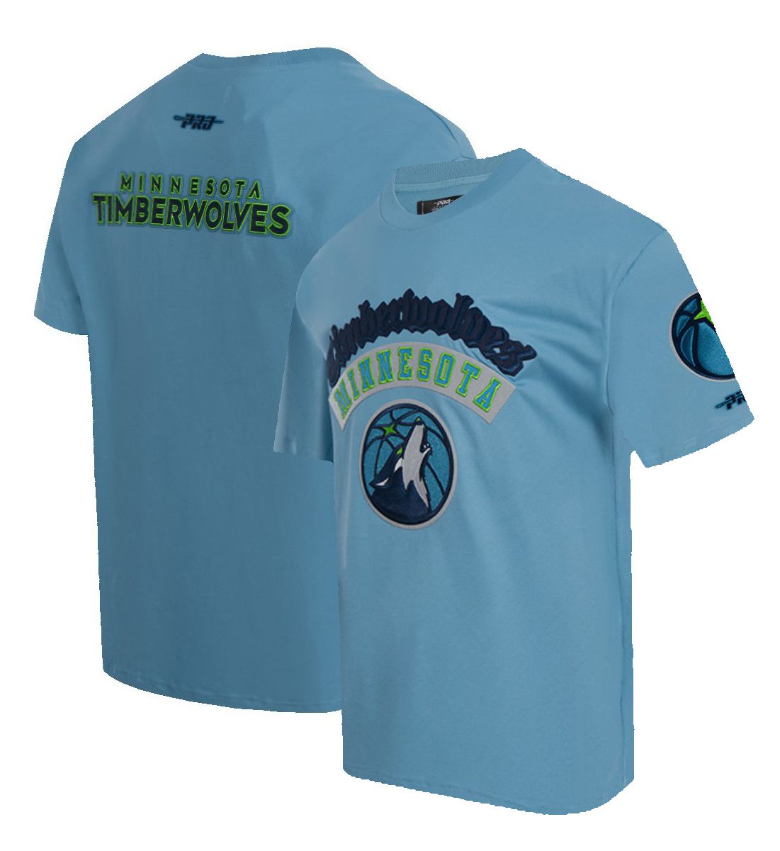 Pro Standard Men's Minnesota Timberwolves Blue Best of Drop Shoulder T-Shirt product image