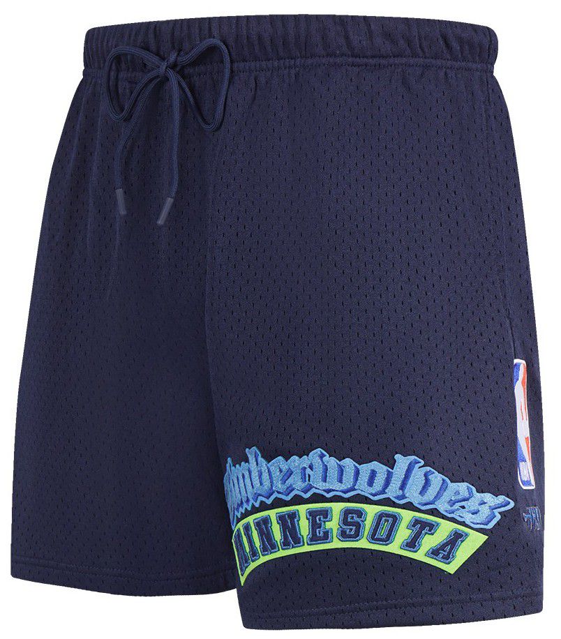 Pro Standard Men's Minnesota Timberwolves Navy Practice 6in DNA Shorts product image