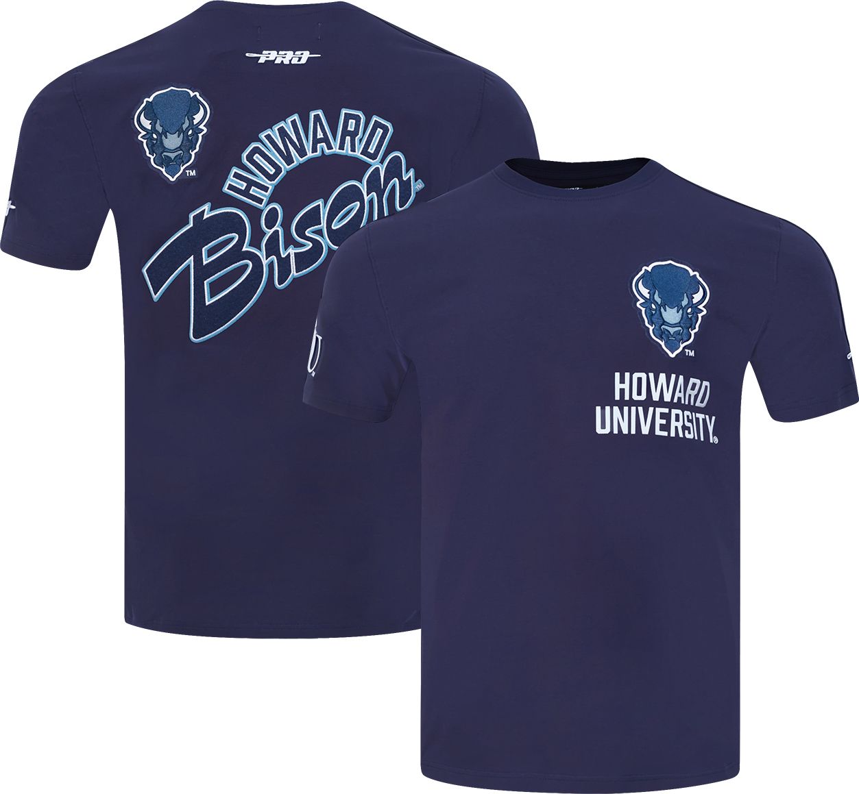 Pro Standard Men's Howard Bison Navy Homecoming Short Sleeve T-Shirt product image