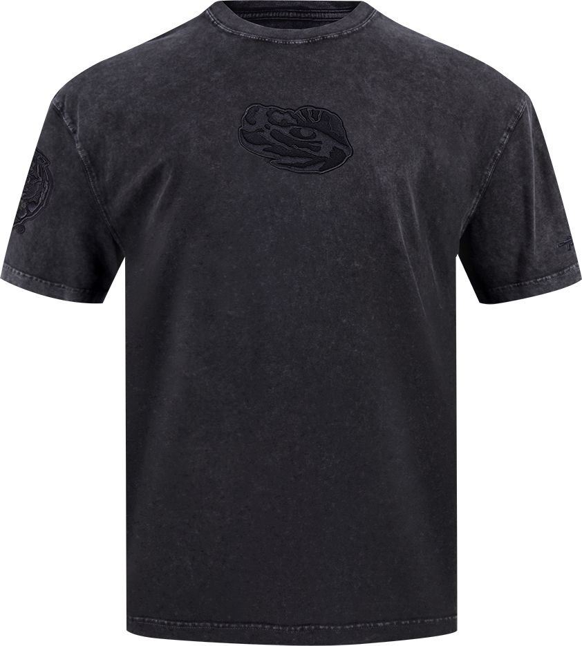 Pro Standard Men's LSU Tigers Washed Black Enzyme Wash T-Shirt product image