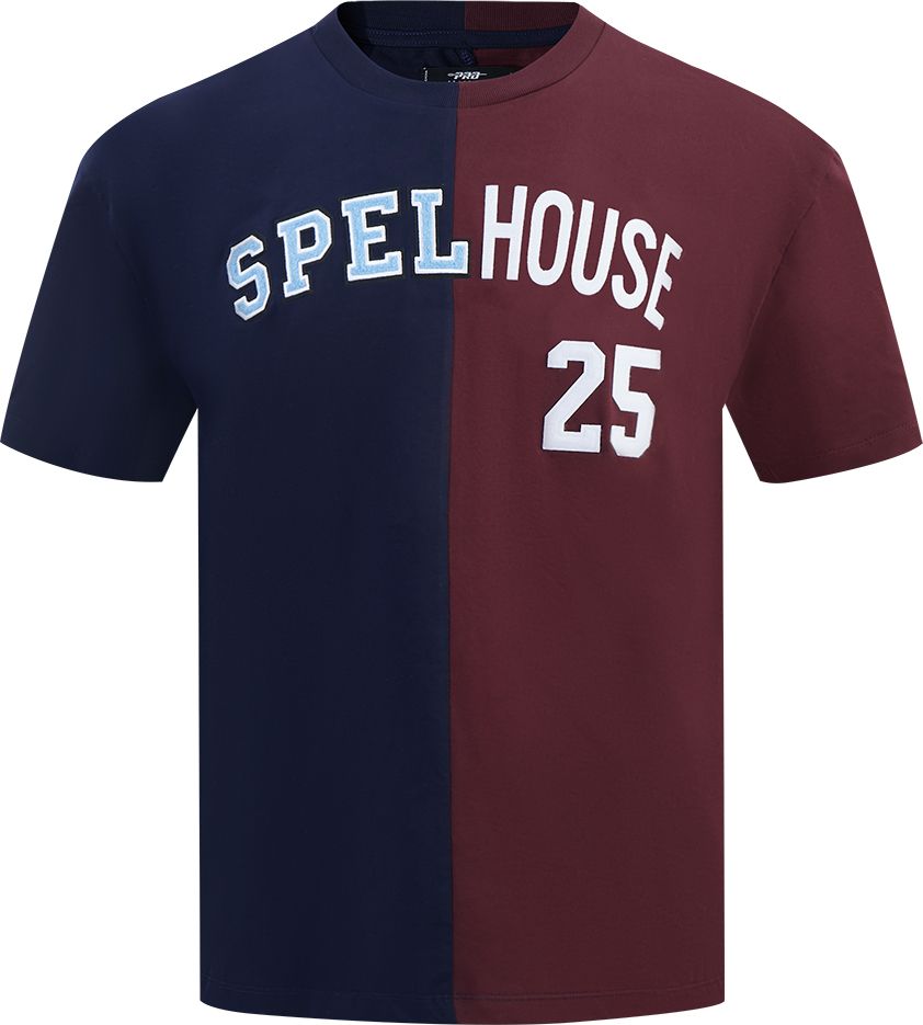 Pro Standard Men's Morehouse College Maroon Tigers Navy/Maroon Spelhouse Homecoming T-Shirt product image