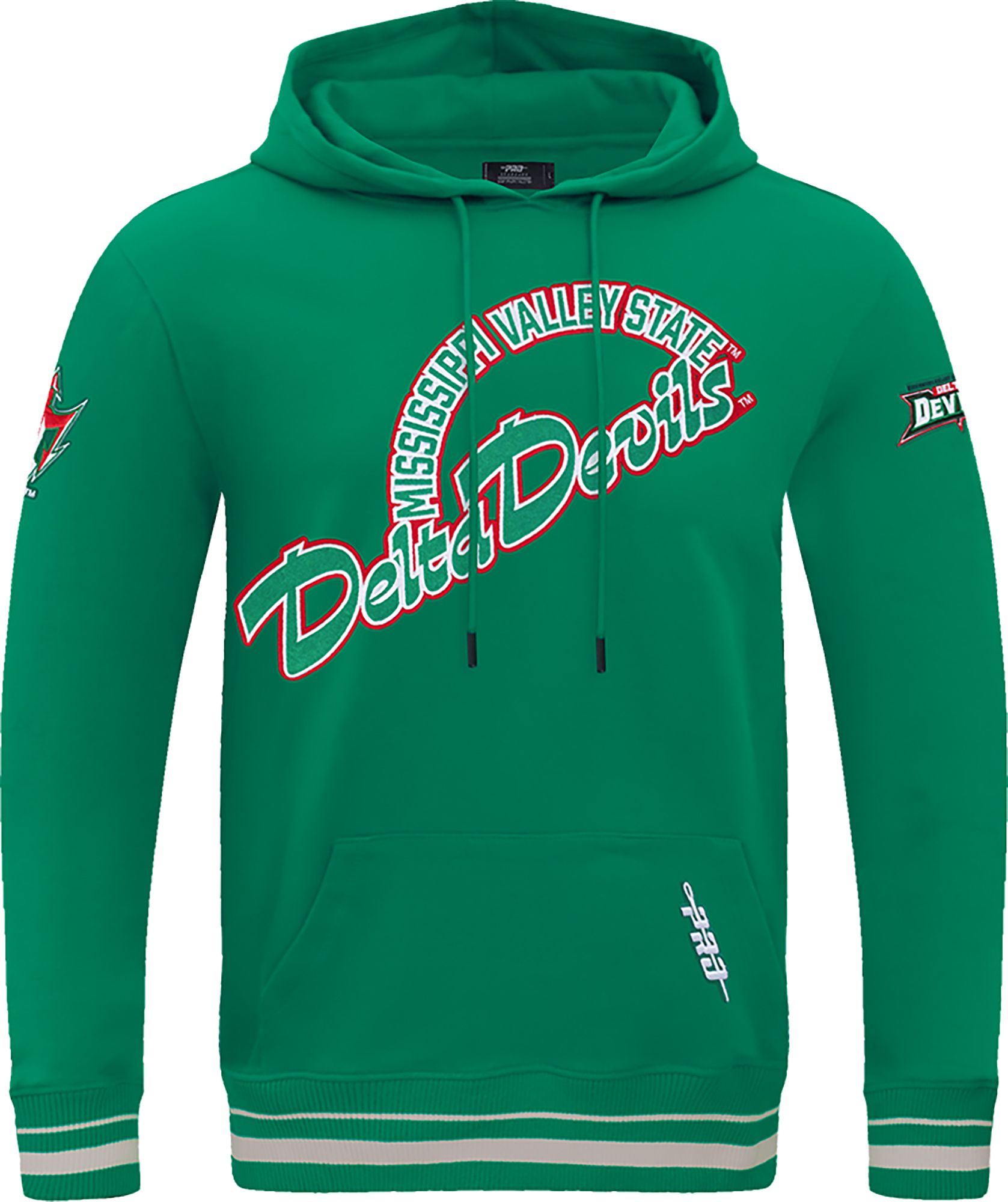 Pro Standard Men's Mississippi Valley State Delta Devils Green Homecoming Fleece Pullover Hoodie product image