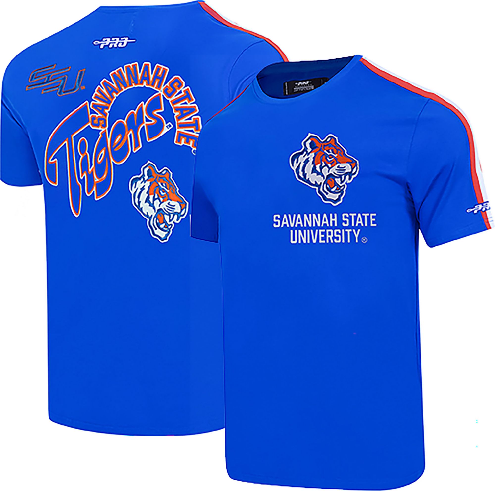 Pro Standard Men's Savannah State Tigers Royal Homecoming Short Sleeve T-Shirt product image