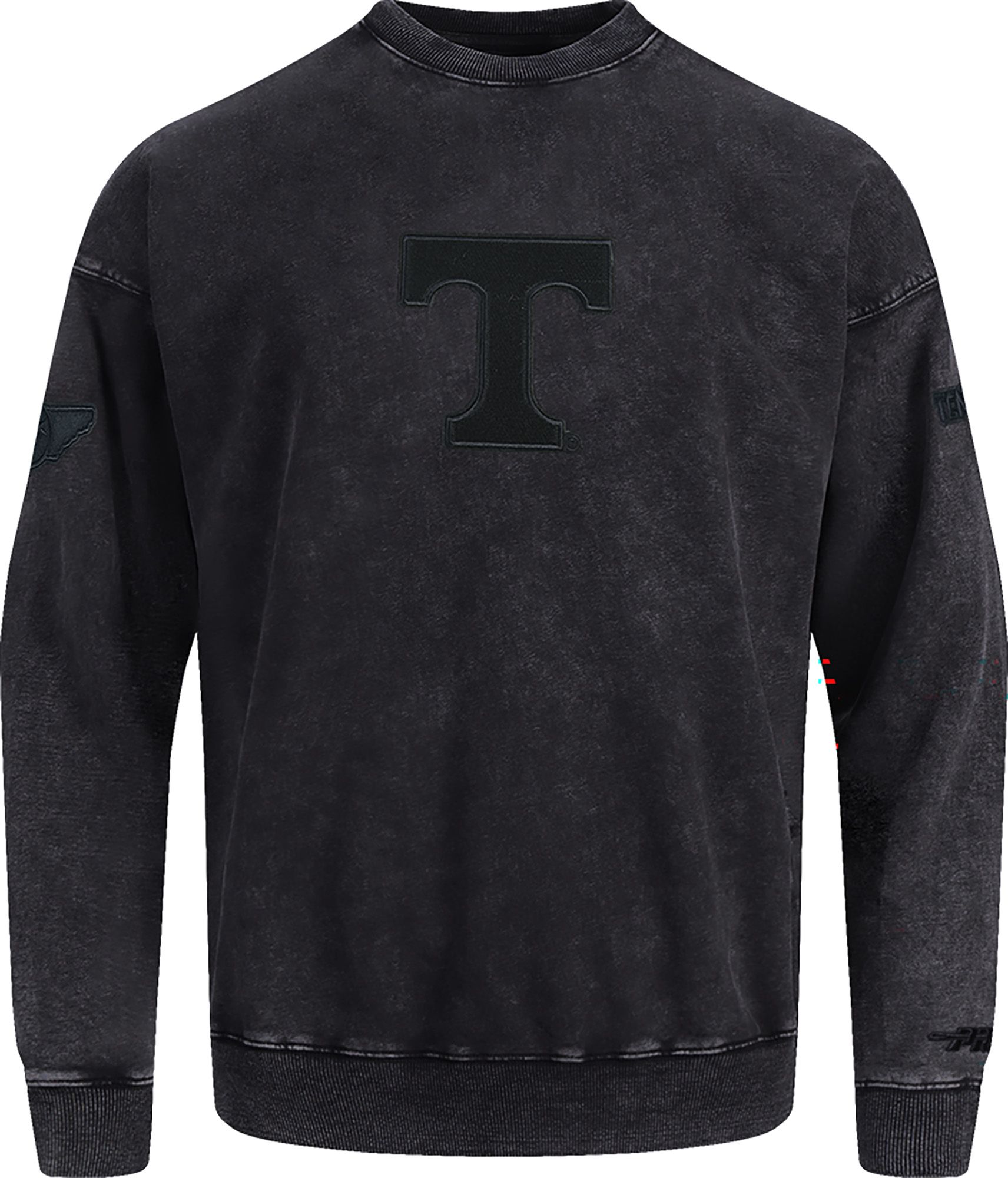 Pro Standard Men's Tennessee Volunteers Washed Black Grey Out Crewneck Sweatshirt product image