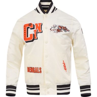 sorry, Pro Standard Men's Cincinnati Bengals Cream 'Best Of' Satin Jacket is currently out of stock