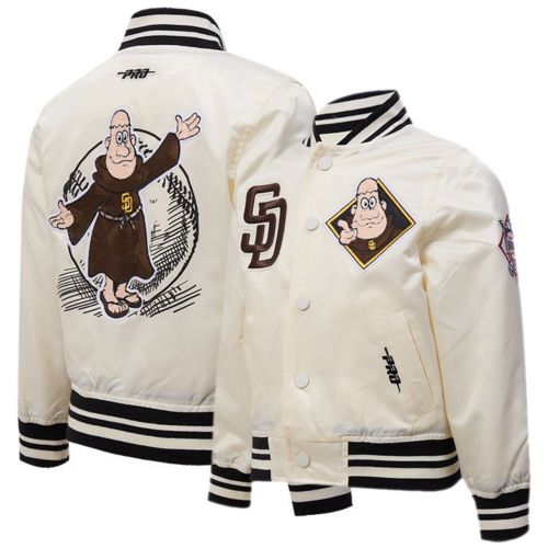 Pro Standard Youth San Diego Padres Brown Script Varsity Jacket