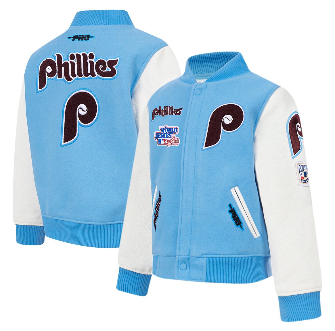 Pro Standard Toddler Philadelphia Phillies Blue Varsity Jacket product image