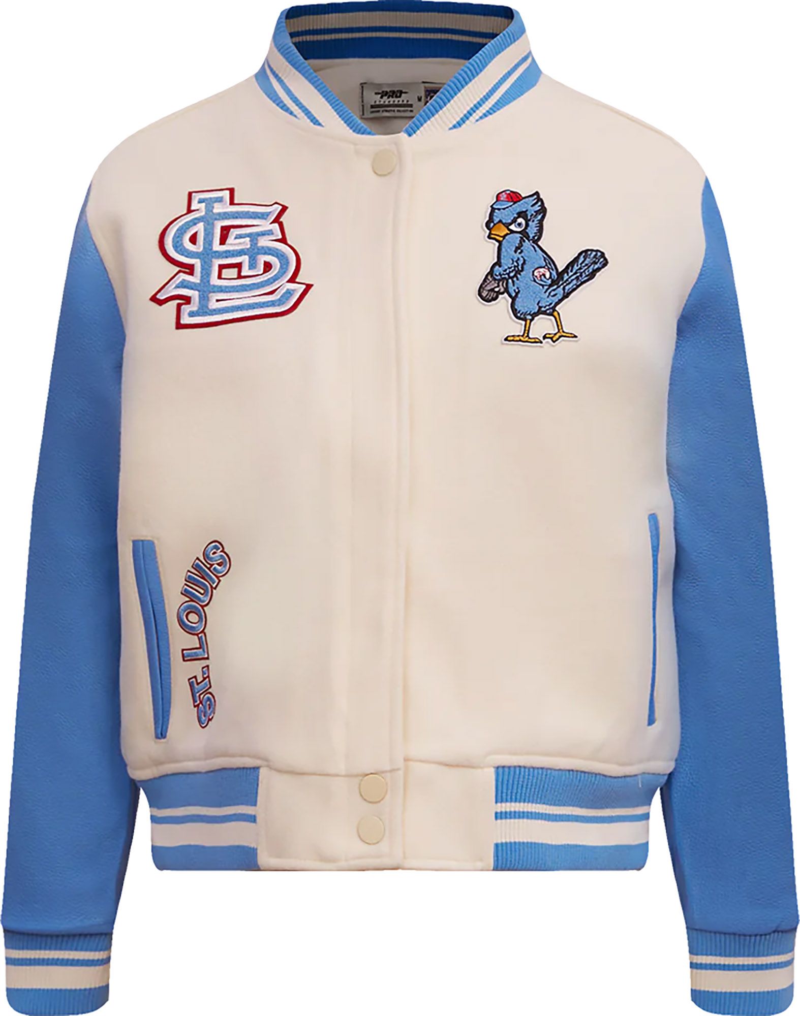 Pro Standard Women's St. Louis Cardinals Cream Classic Varsity Jacket product image
