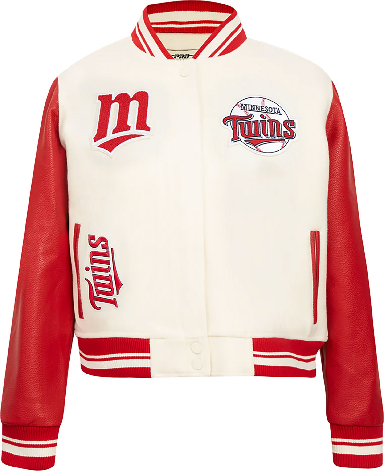 Pro Standard Women's Minnesota Twins Cream Classic Varsity Jacket product image