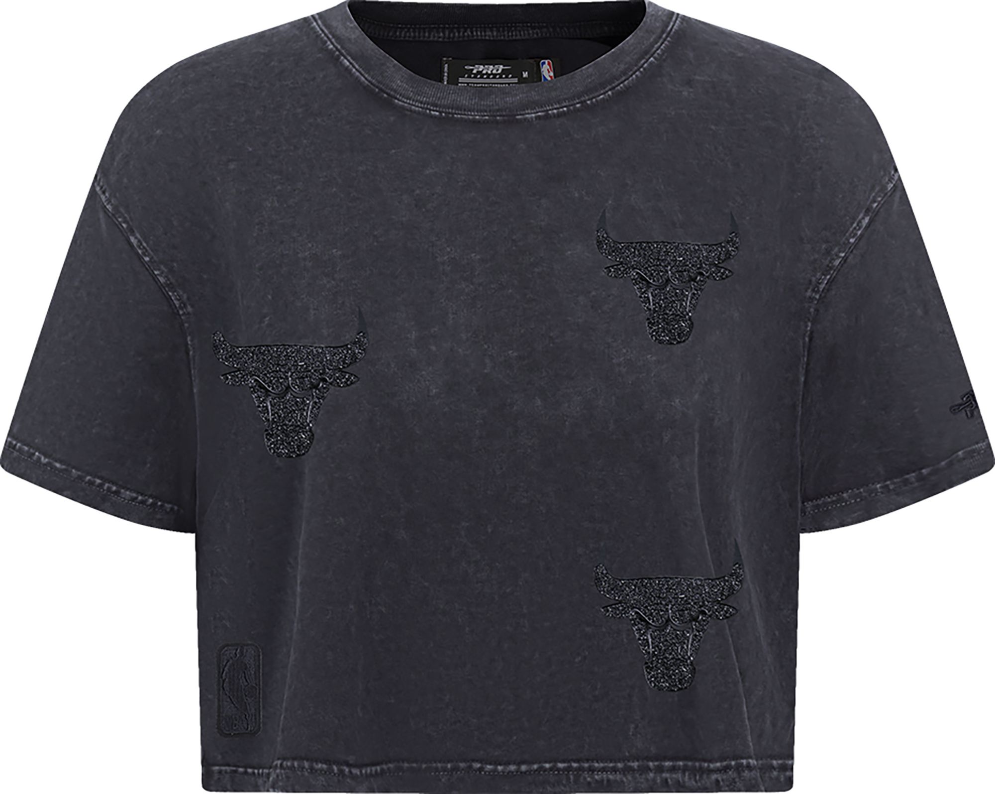 Pro Standard Women's Chicago Bulls Black Crystalline Boxy Short Sleeve T-Shirt product image