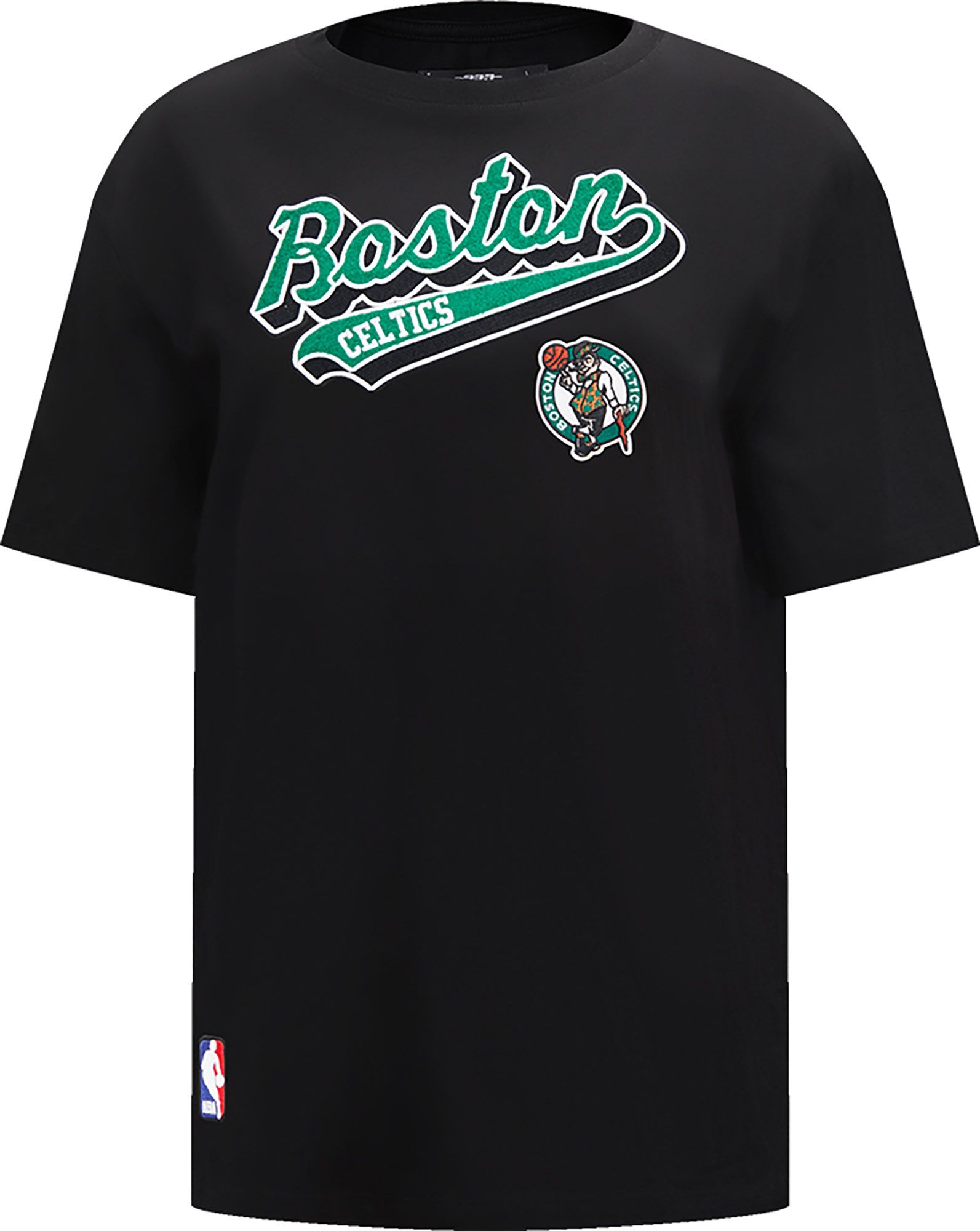 Pro Standard Women's Boston Celtics Black Script Boyfriend T-Shirt product image