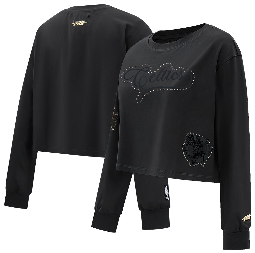 Pro Standard Women's Boston Celtics Black Renegade Boxy Long Sleeve Shirt product image