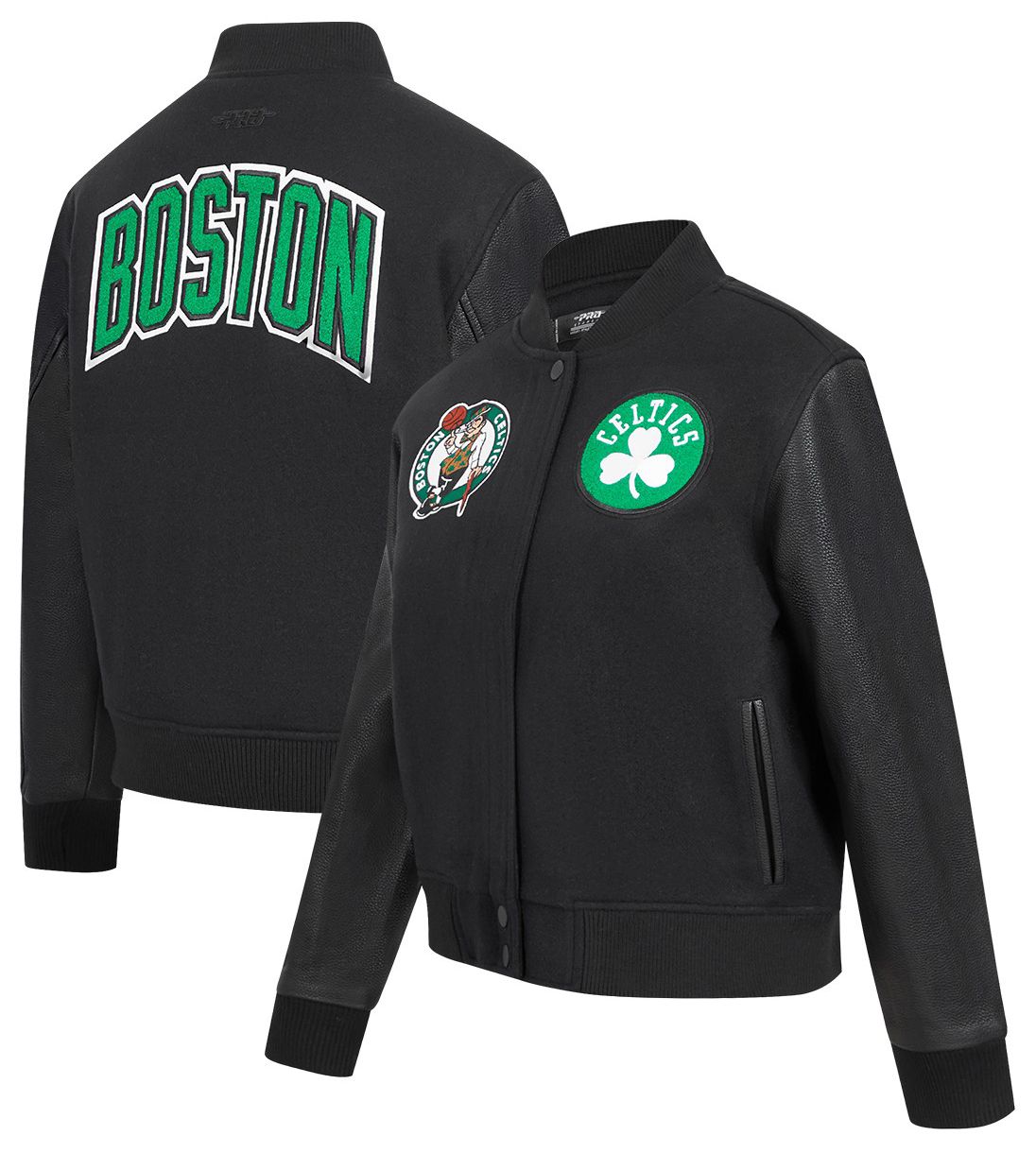 Pro Standard Women's Boston Celtics Black Classic Varsity Jacket product image