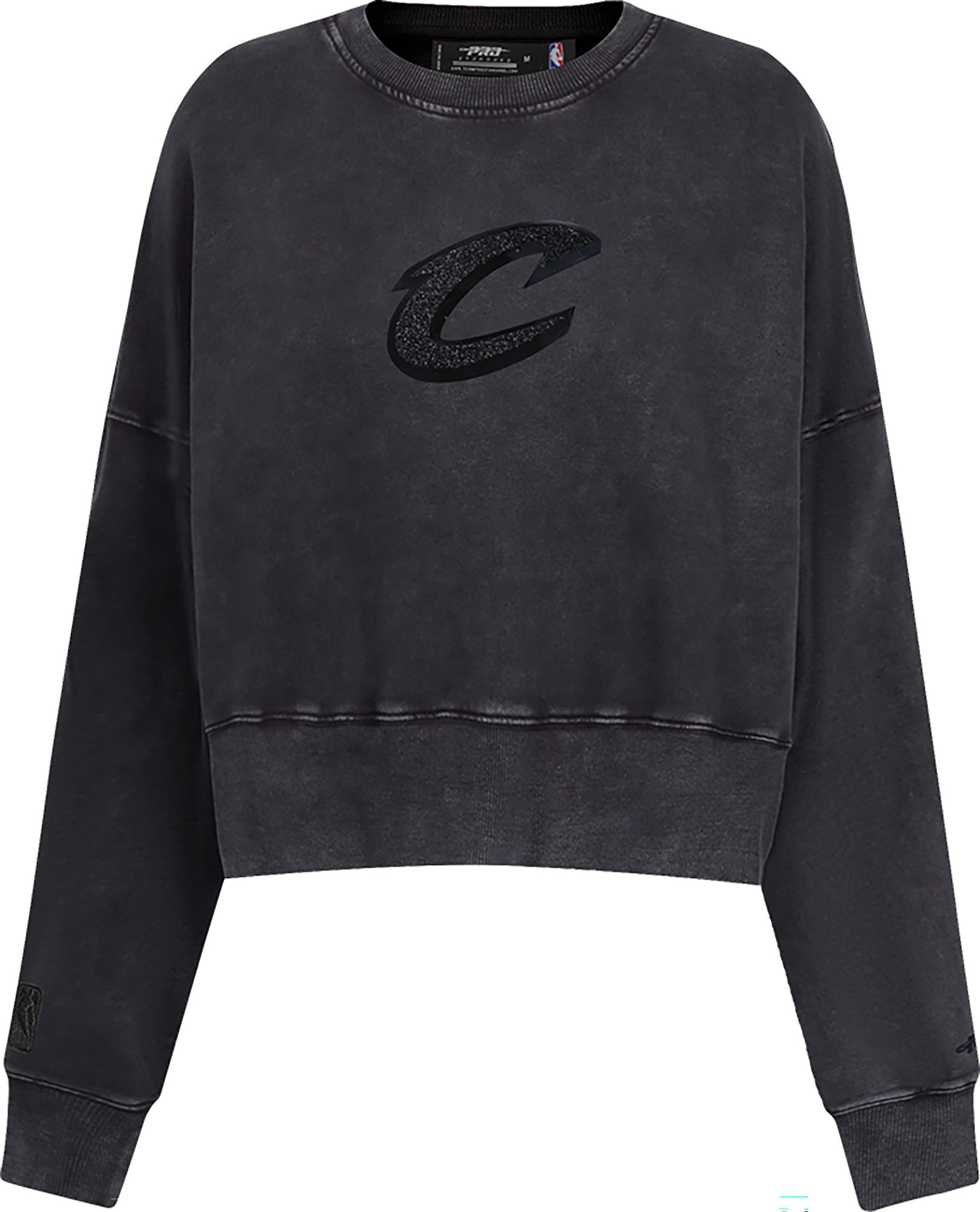 Pro Standard Women's Cleveland Cavaliers Black Crystalline Crew Pullover Sweatshirt product image
