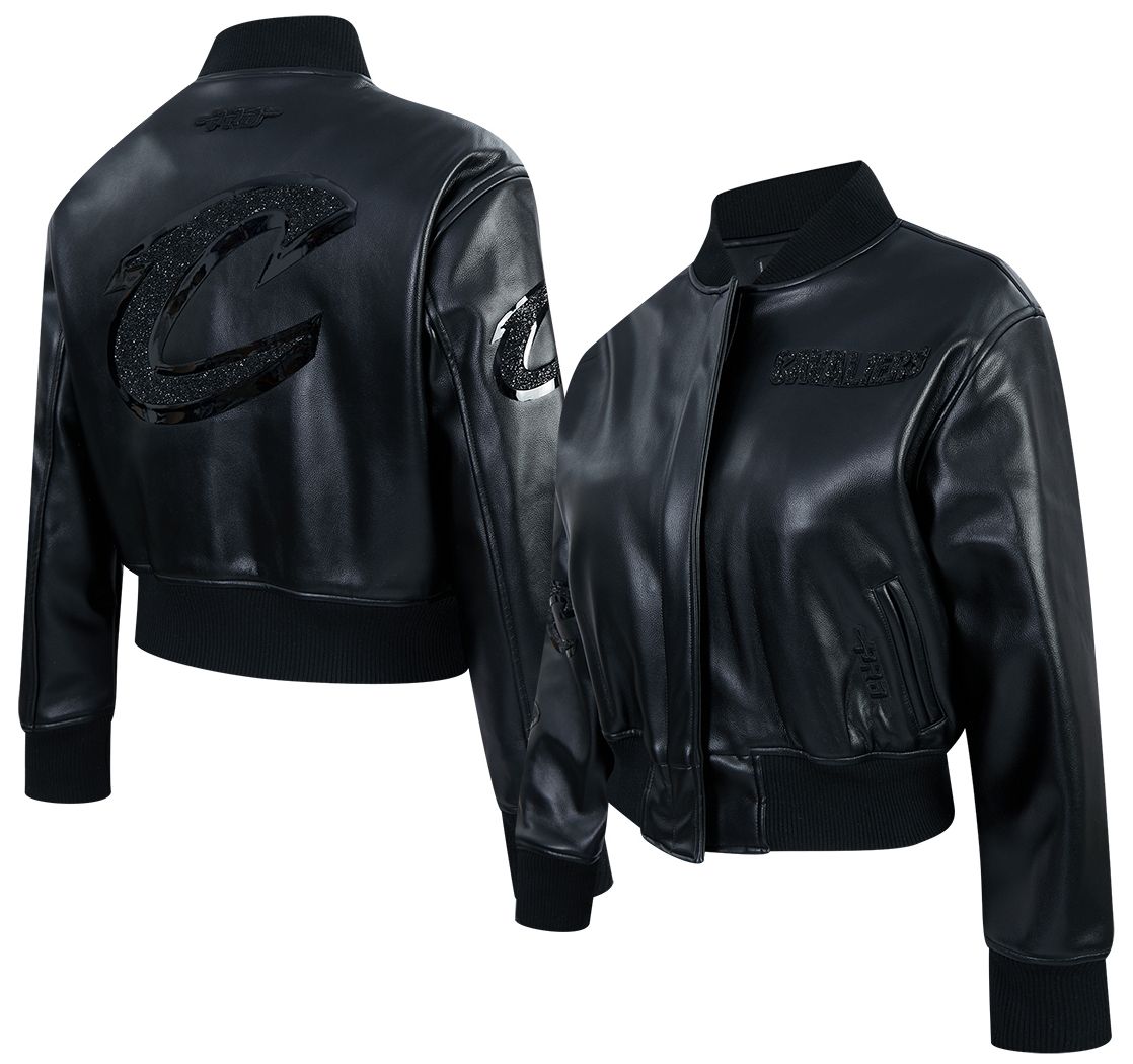 Pro Standard Women's Cleveland Cavaliers Black Full-Zip Leather Jacket product image