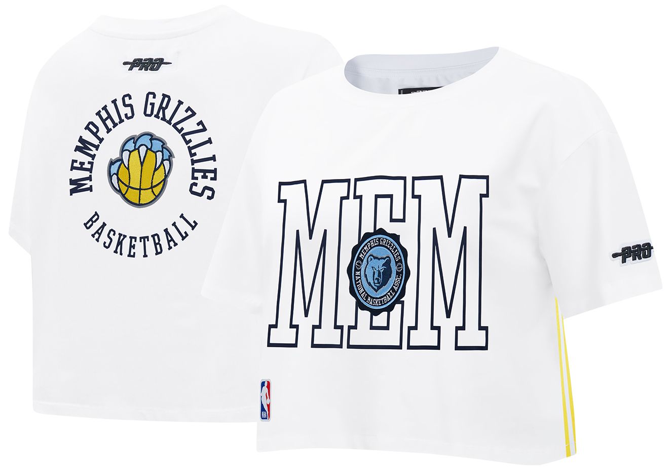 Pro Standard Women's Memphis Grizzlies White Crest Emblem Boxy T-Shirt product image