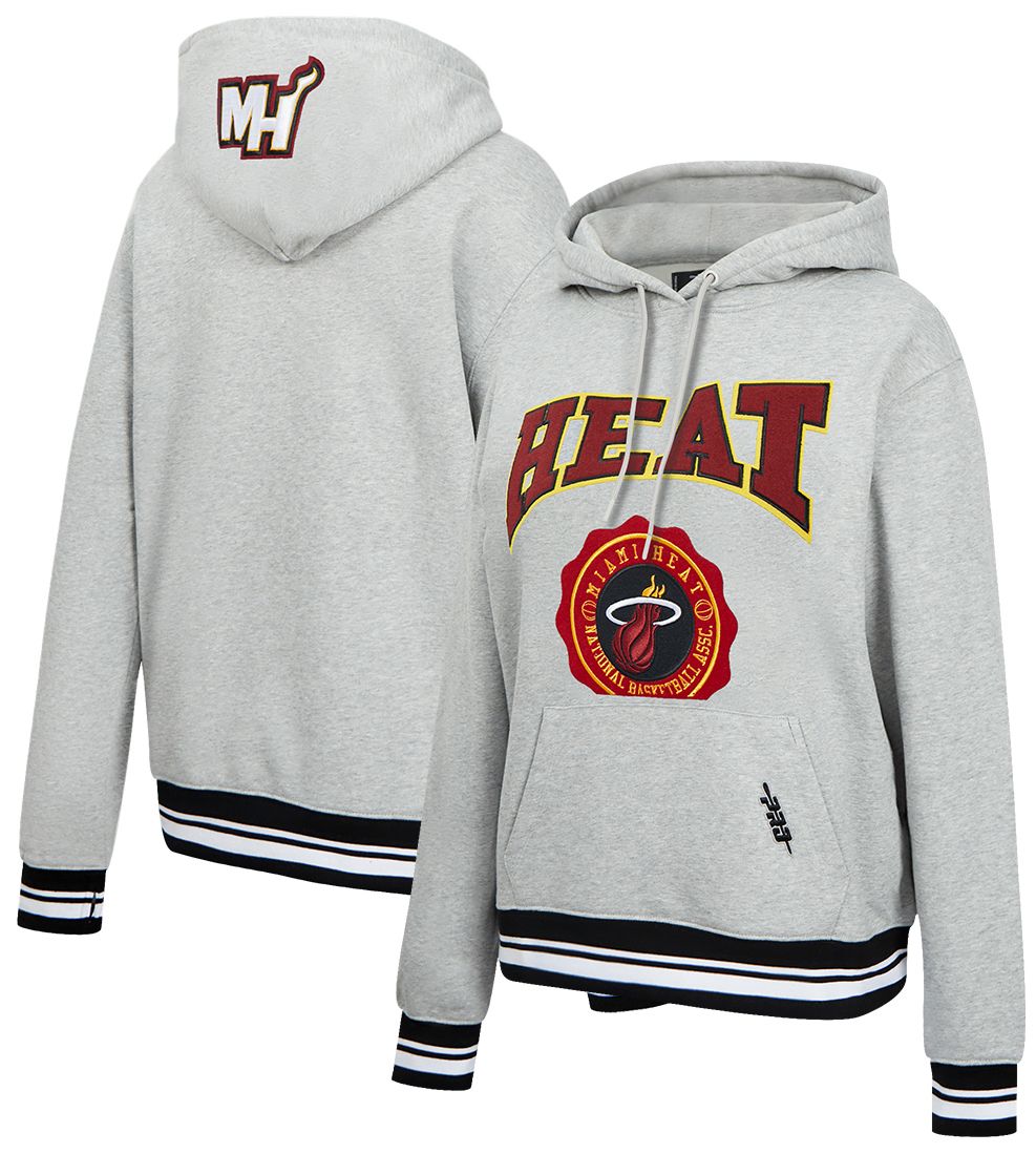Pro Standard Women's Miami Heat Grey Crest Emblem Hoodie product image