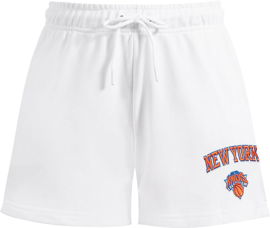 Pro Standard Women's New York Knicks White Classic Fleece Shorts product image