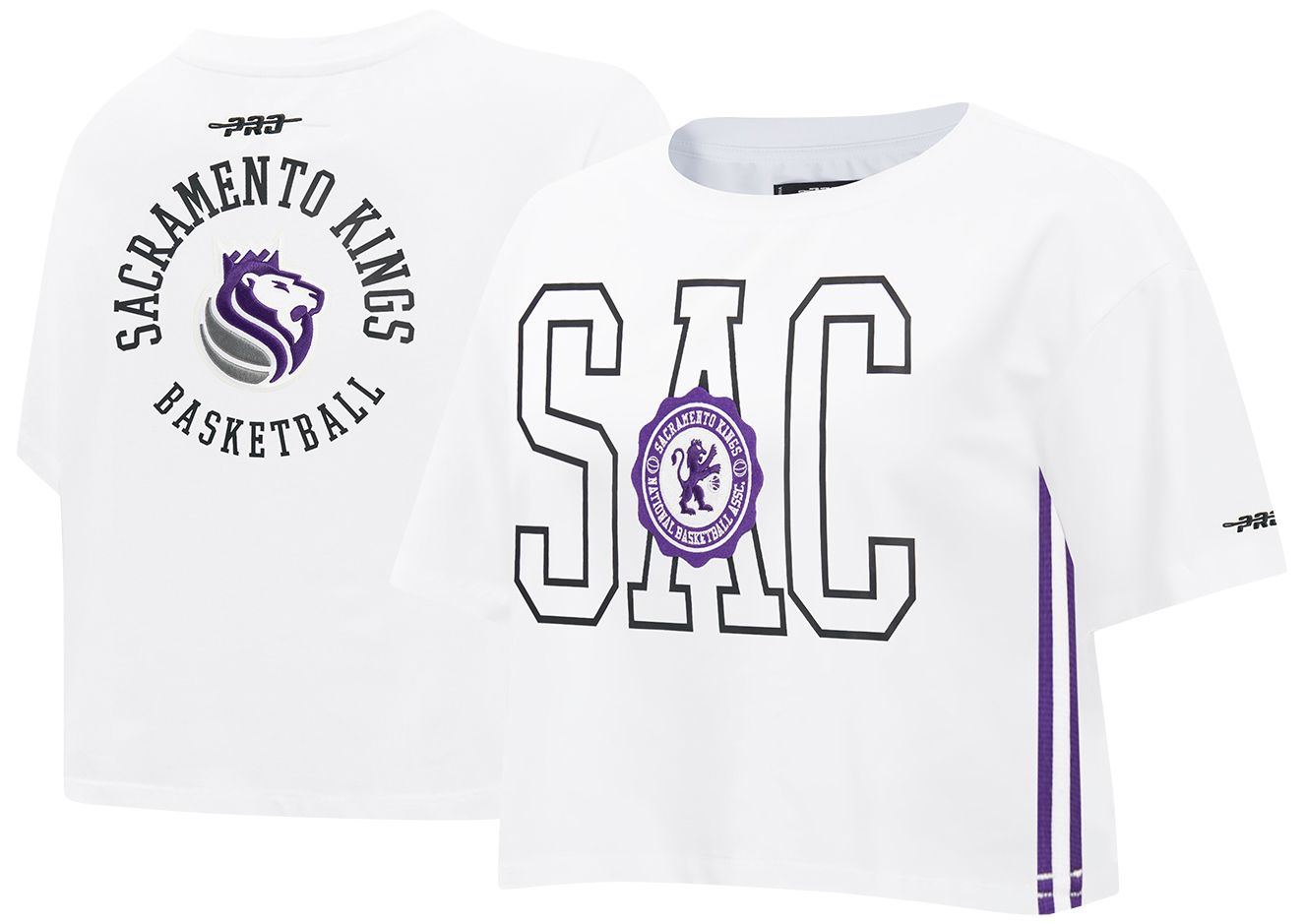 Pro Standard Women's Sacramento Kings White Crest Emblem Boxy T-Shirt product image