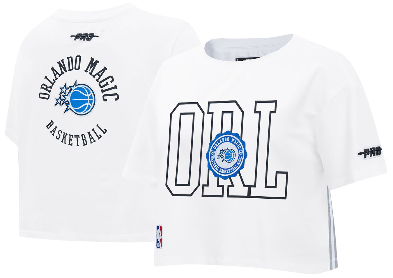 Pro Standard Women's Orlando Magic White Crest Emblem Boxy T-Shirt product image