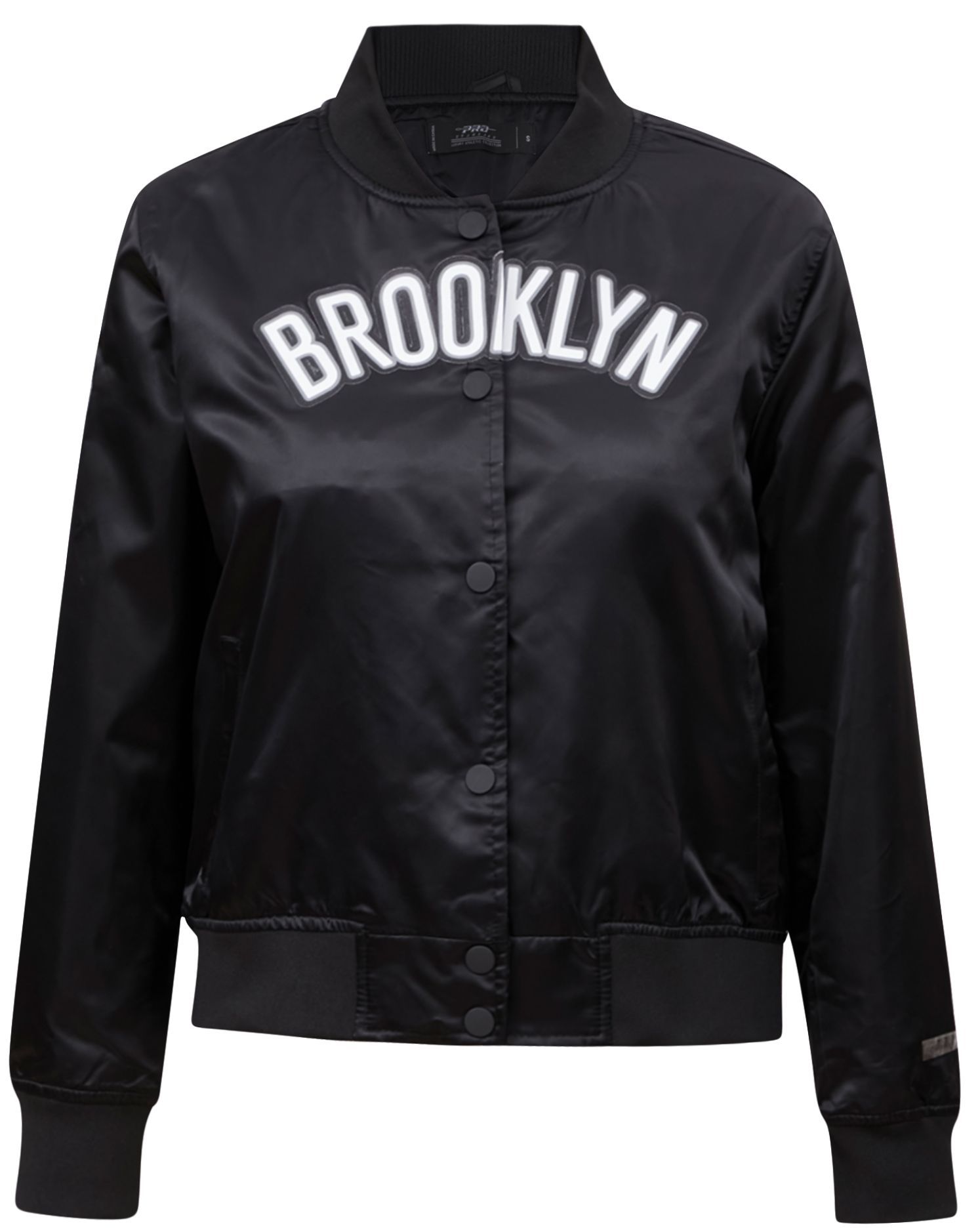 Pro Standard Women's Brooklyn Nets Black Classic Satin Jacket product image