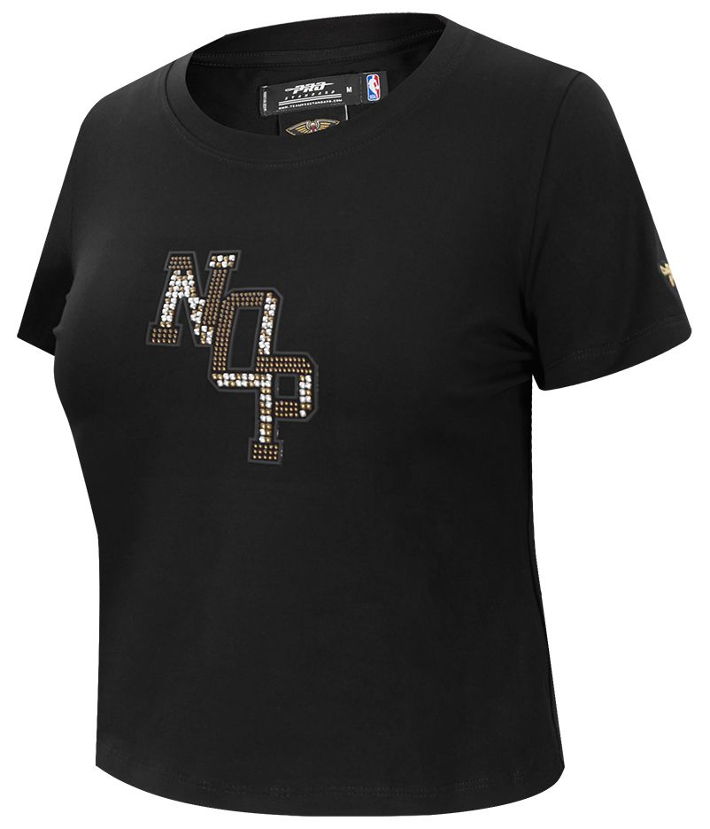 Pro Standard Women's New Orleans Pelicans Black Renegade Babydoll T-Shirt product image