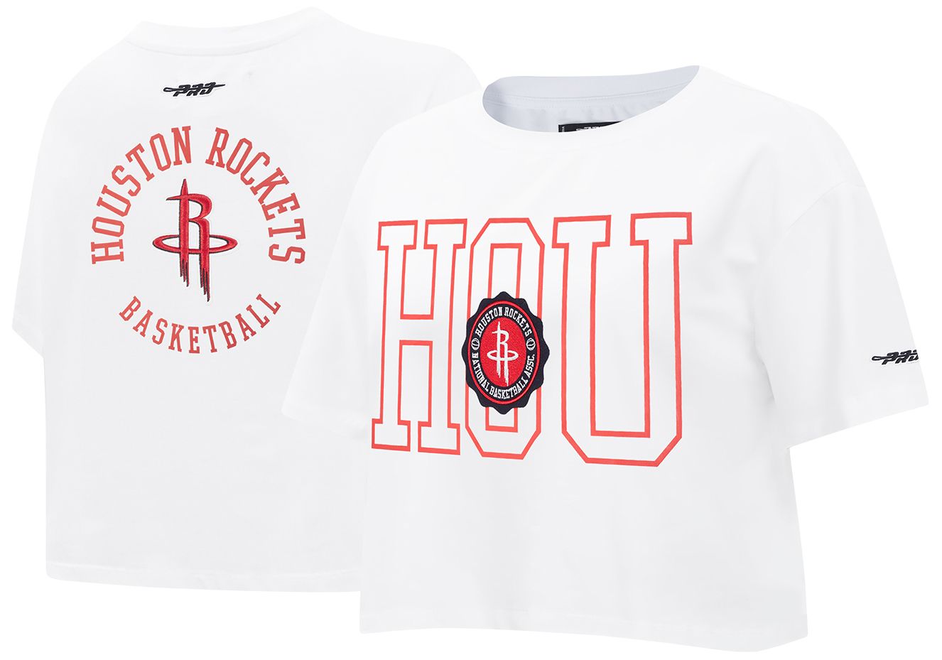 Pro Standard Women's Houston Rockets White Crest Emblem Boxy T-Shirt product image