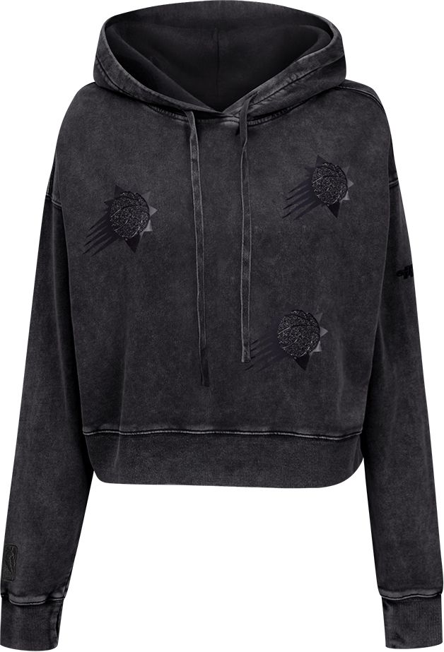 Pro Standard Women's Phoenix Suns Black Crystalline Cropped Pullover Hoodie product image