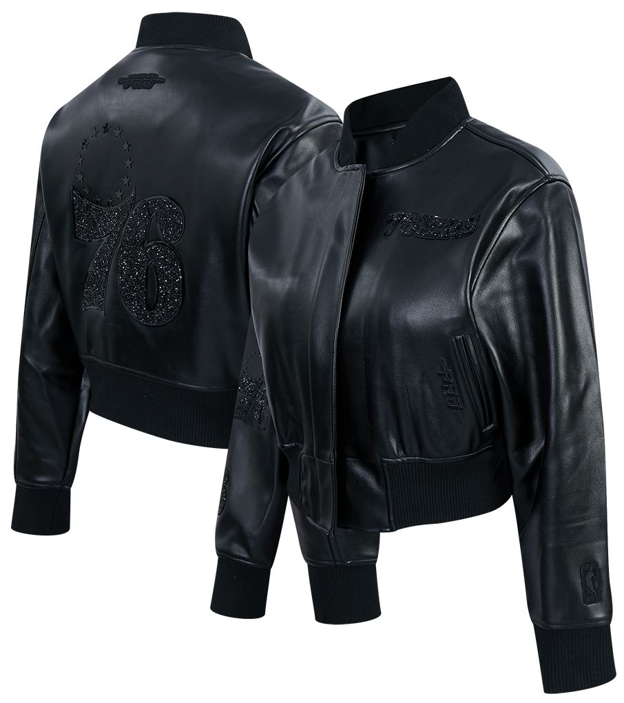 Pro Standard Women's Philadelphia 76ers Black Leather Jacket product image