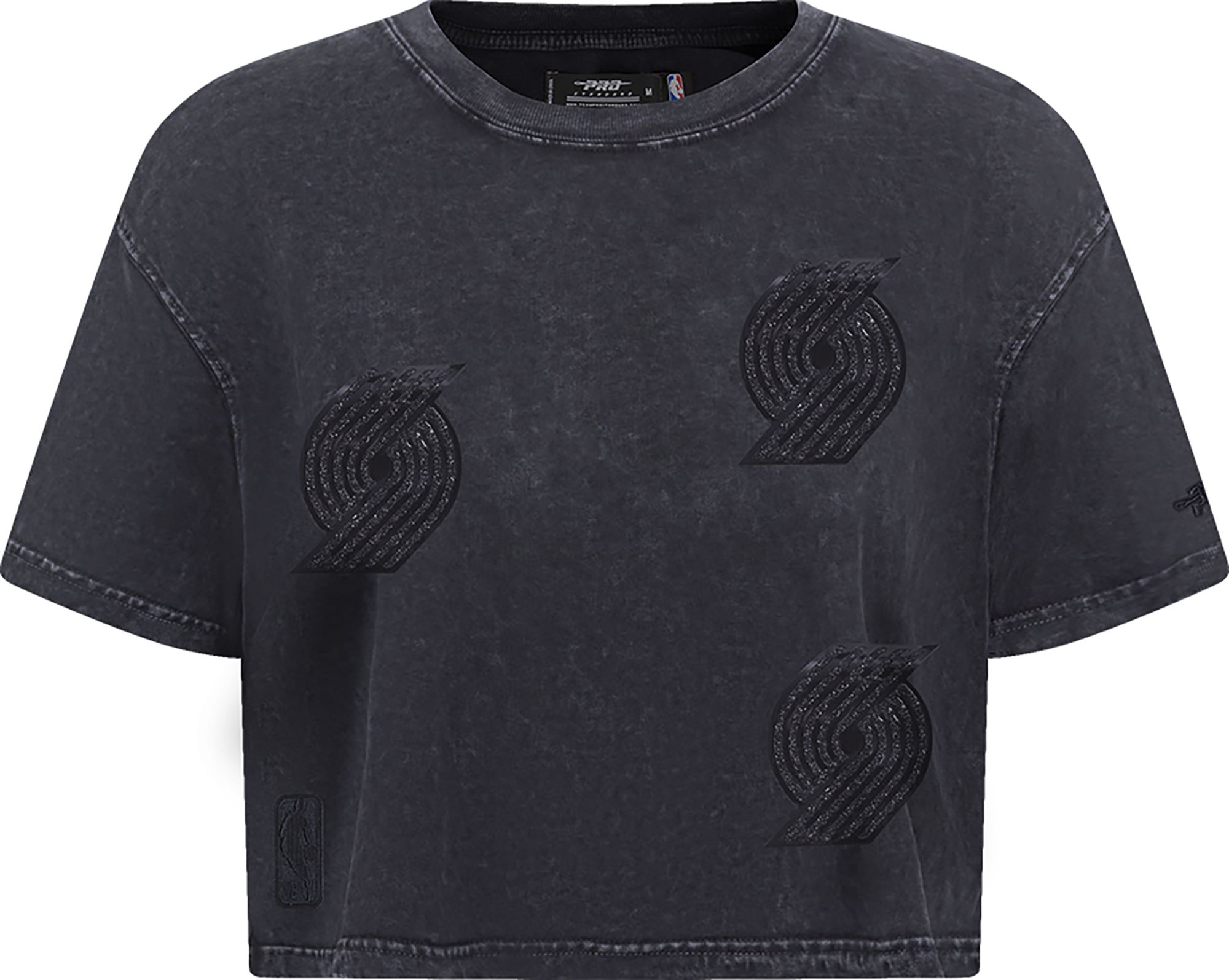 Pro Standard Women's Portland Trail Blazers Black Crystalline Boxy Short Sleeve T-Shirt product image