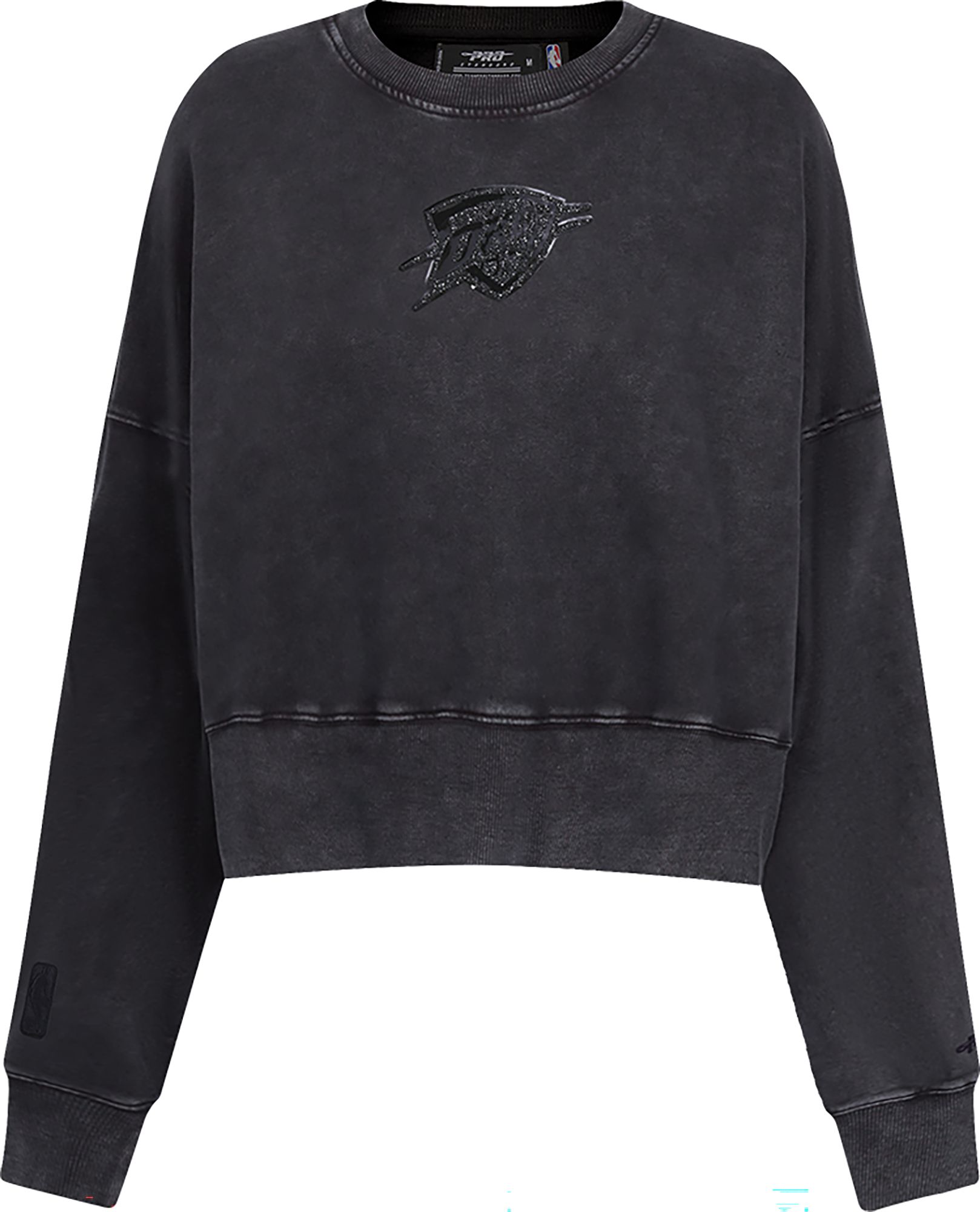 Pro Standard Women's Dallas Cowboys Black Crystalline Crew Pullover Sweatshirt product image