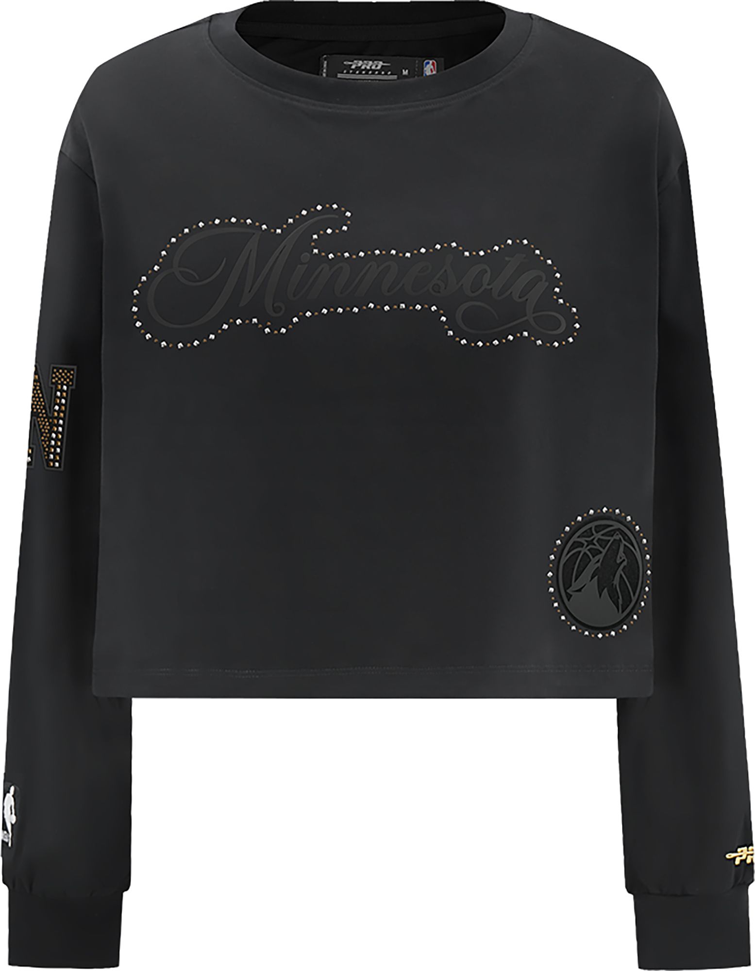 Pro Standard Women's Minnesota Timberwolves Black Renegade Boxy Long Sleeve Shirt product image