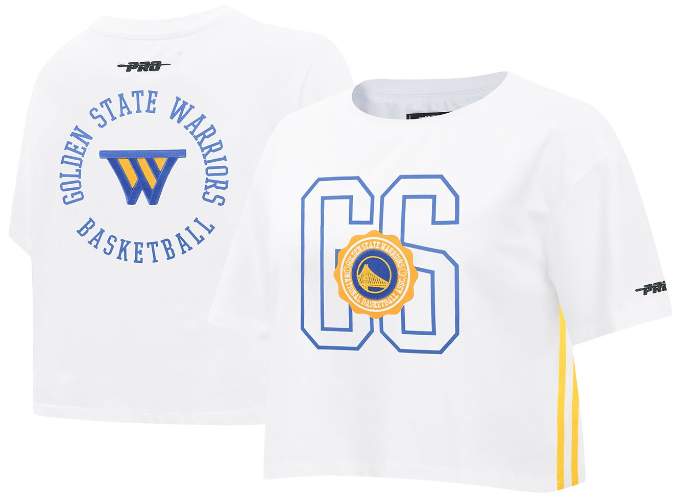 Pro Standard Women's Golden State Warriors White Crest Emblem Boxy T-Shirt product image
