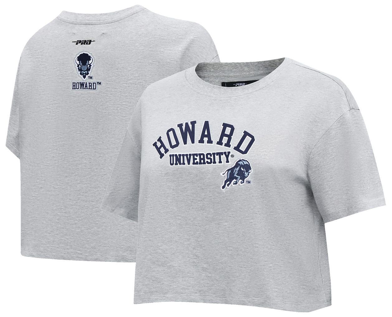 Pro Standard Women's Howard Bison Heather Grey Boxy T-Shirt product image