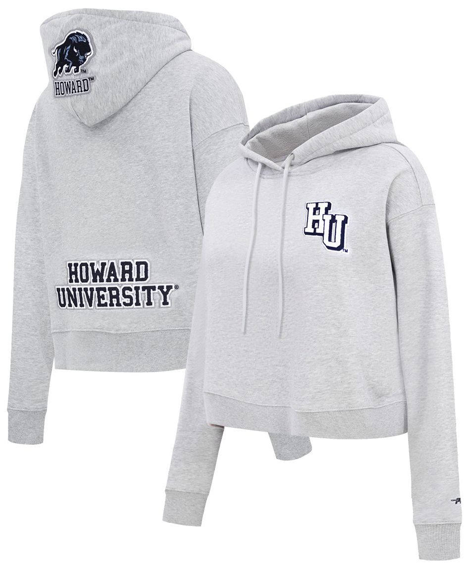 Pro Standard Women's Howard Bison Heather Grey Cropped Hoodie product image