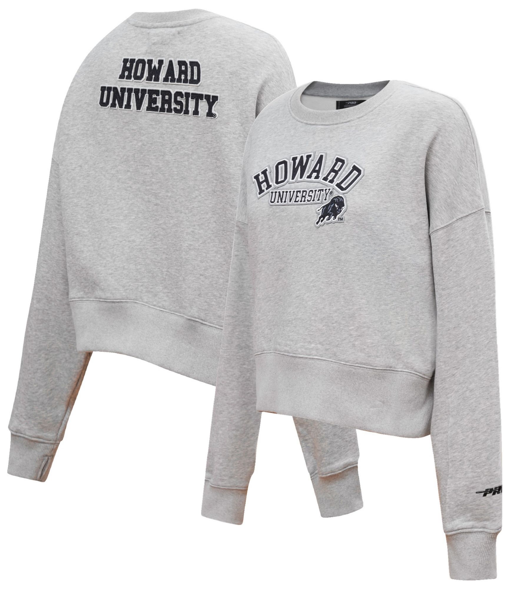 Pro Standard Women's Howard Bison Heather Grey Fleece Crewneck Sweatshirt product image