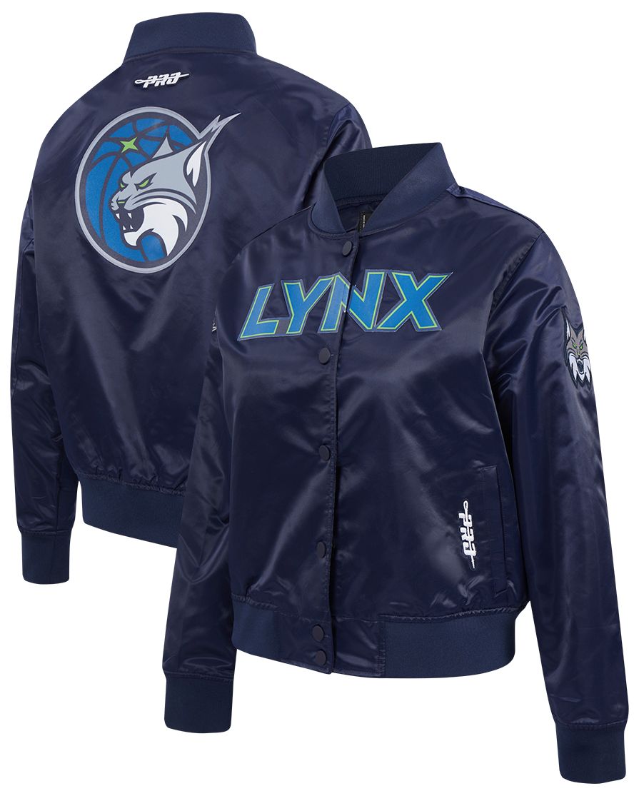 Pro Standard Women's Minnesota Lynx Navy Chenille Satin Jacket product image