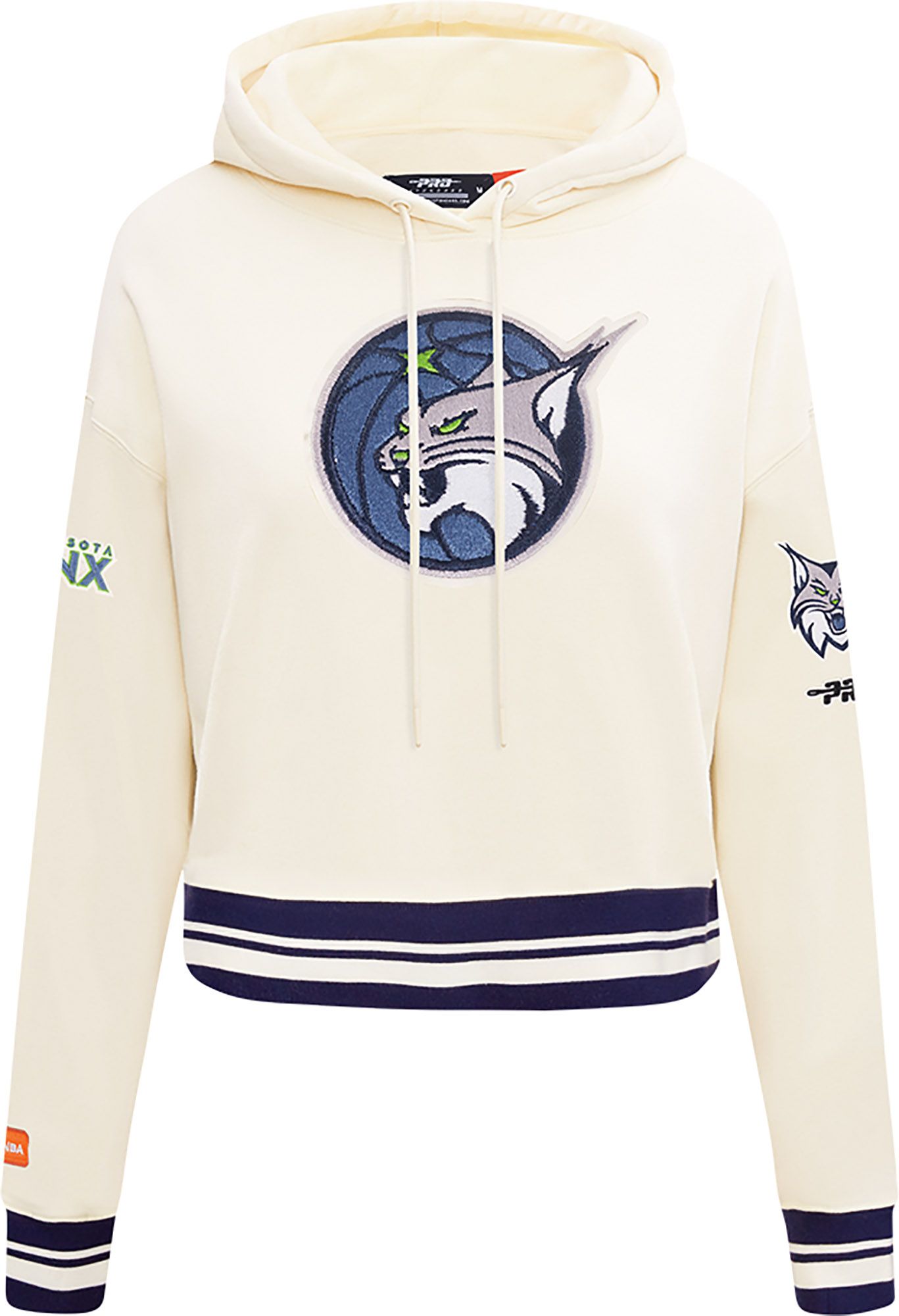Pro Standard Women's Minnesota Lynx Off White Retro Classic Cropped Hoodie product image