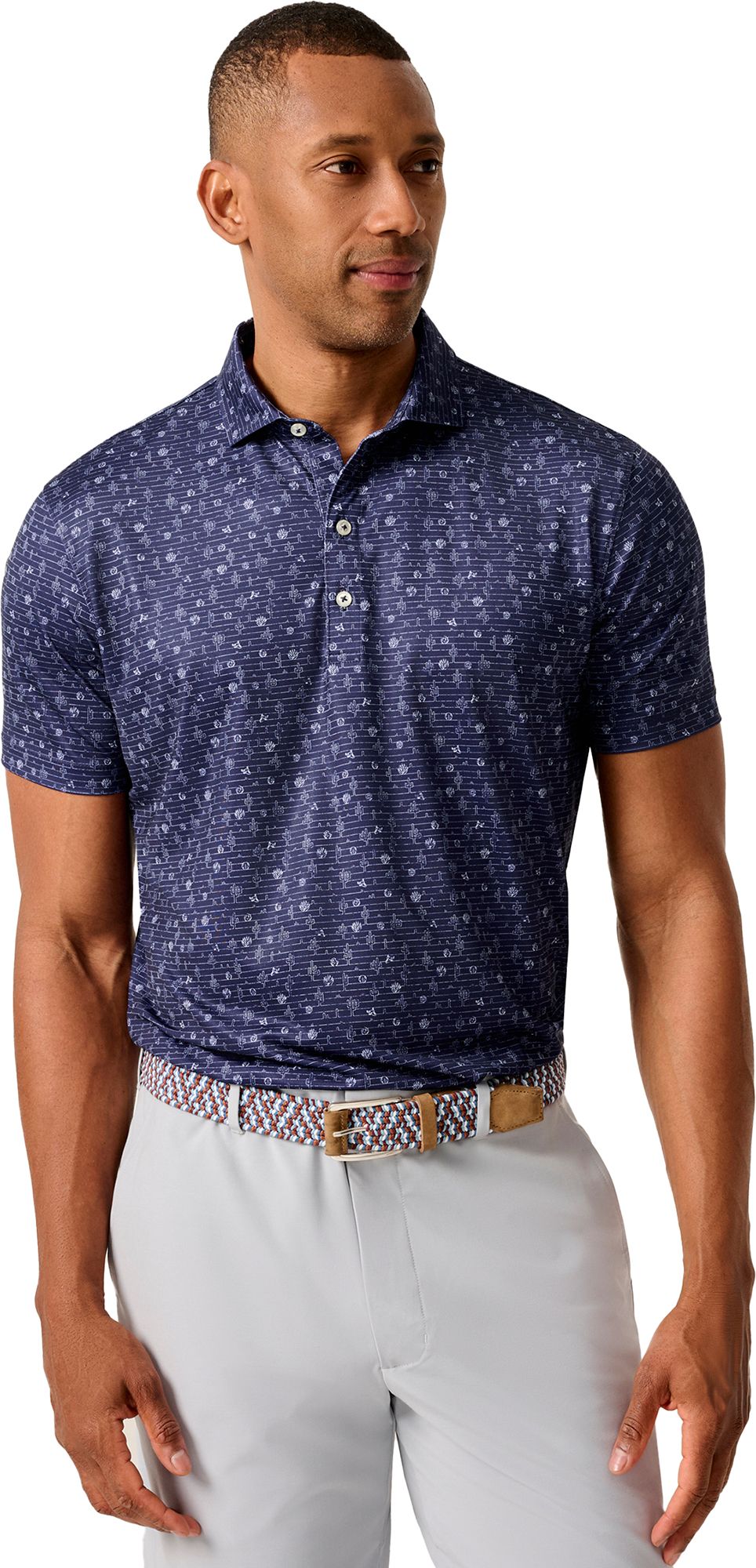 Johnnie-O Men's Tumbleweed Printed Performance Jersey Golf Polo product image