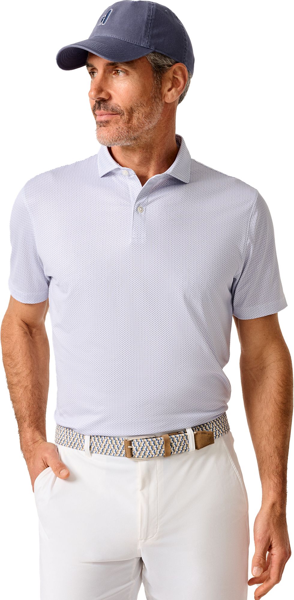 Johnnie-O Men's Teo Print Performance Jersey Golf Polo product image