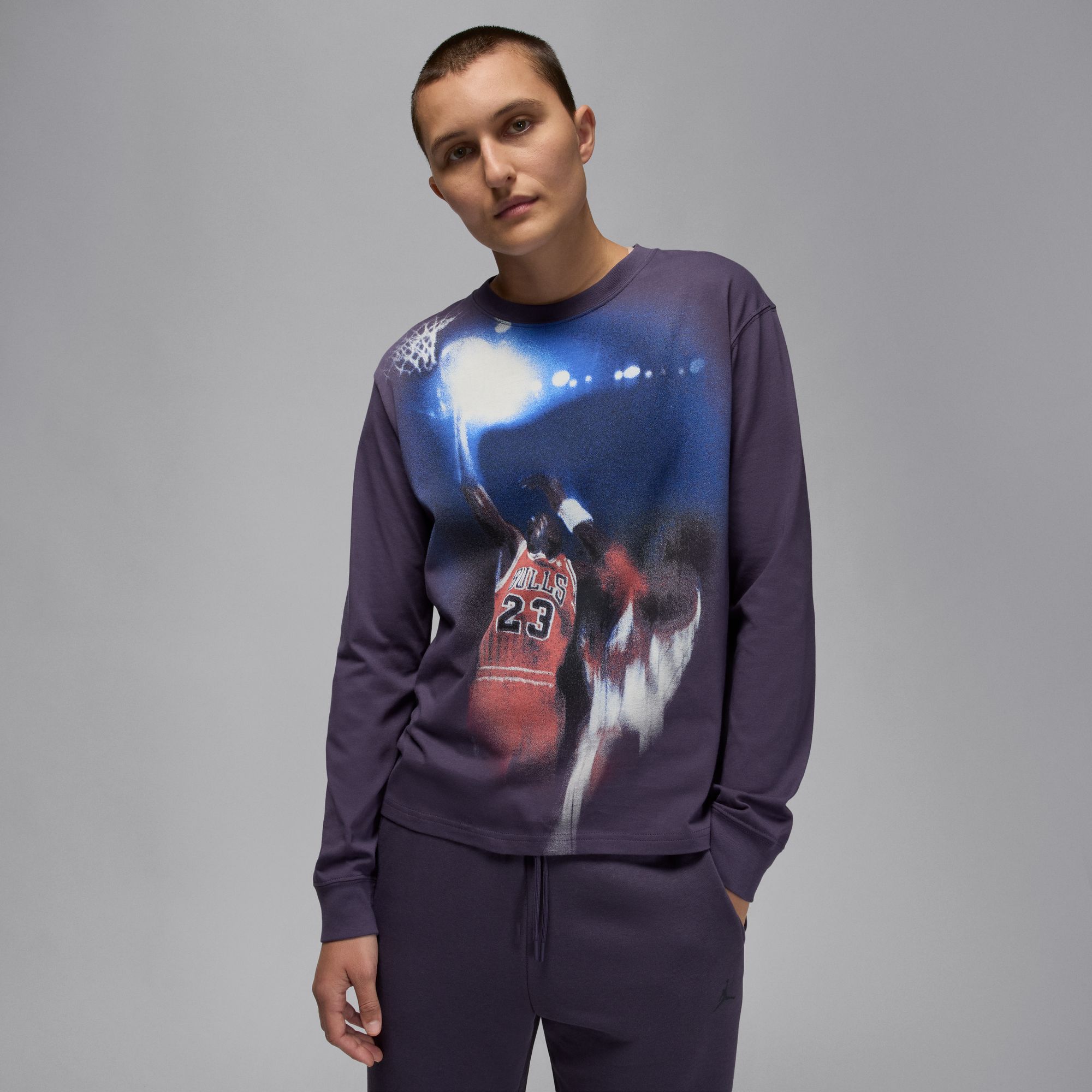 Jordan Women's Sport Dri-FIT Long Sleeve Graphic MJ Tee product image